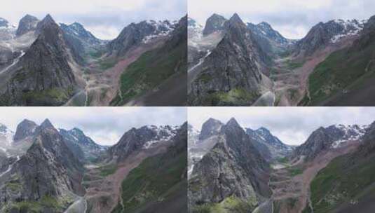 新疆独库公路美景航拍高清在线视频素材下载