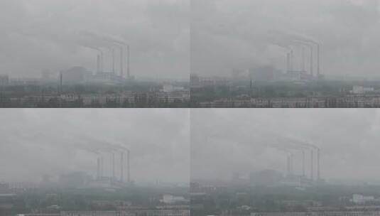 内蒙古鄂尔多斯达拉特旗发电厂高清在线视频素材下载