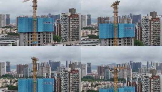 深圳南山蛇口前海在建工地宣传片空镜高清在线视频素材下载