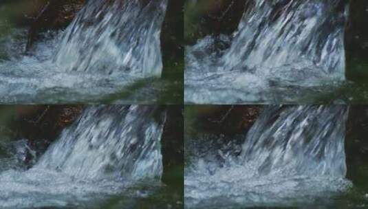 山涧泉水自然流水清泉水花高清在线视频素材下载