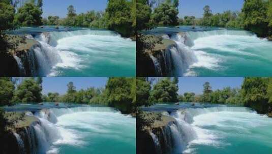 美丽大自然的瀑布流水高清在线视频素材下载