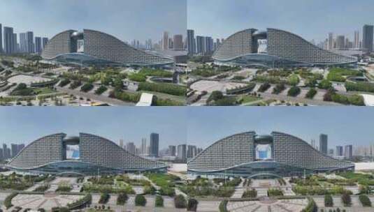 武汉国际博览中心-洲际酒店高清在线视频素材下载