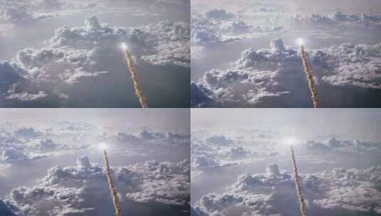 火箭发射到太空高清在线视频素材下载