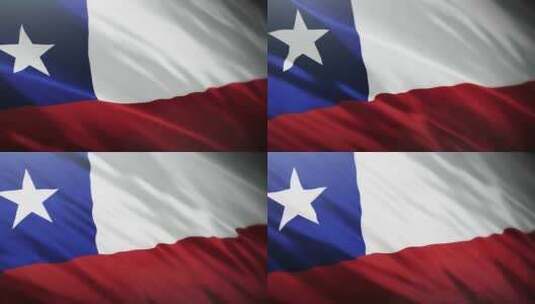 智利国旗挥舞-4K高清在线视频素材下载
