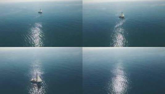 大海帆船海浪大气奔放高清在线视频素材下载