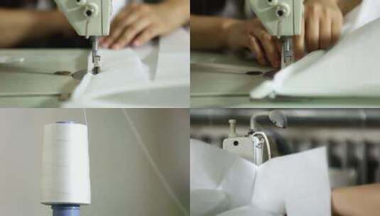 缝纫机纺织高清在线视频素材下载