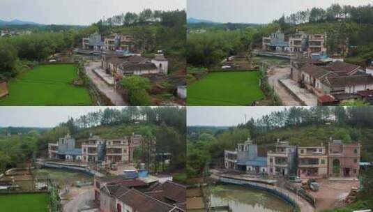 广东省河源市九和镇客家建筑高清在线视频素材下载