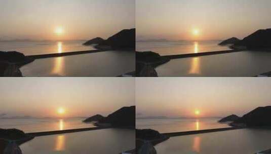 海边日落夕阳高清在线视频素材下载