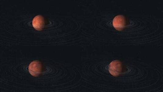 太空运动中的火星行星星系高清在线视频素材下载