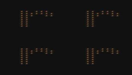 灯标志数字字母高清在线视频素材下载