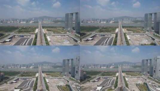 广东珠海横桥大桥桥梁交通航拍高清在线视频素材下载