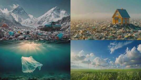 污染 水污染 海洋污染 保护地球高清在线视频素材下载