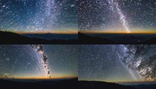 4k星空银河夜空繁星宇宙高清在线视频素材下载