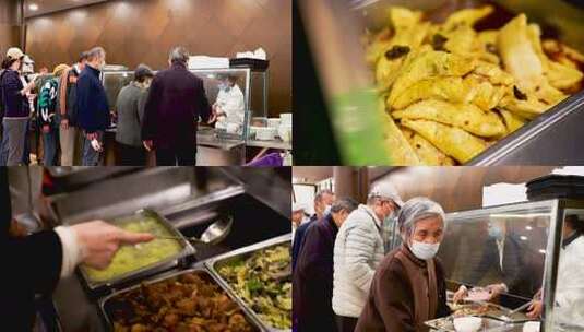 盘中金黄煎饺的特写高清在线视频素材下载