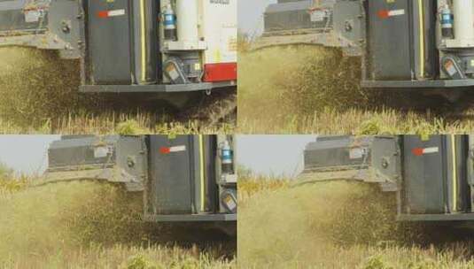 收割机农用机械化农业收稻机丰收高清在线视频素材下载