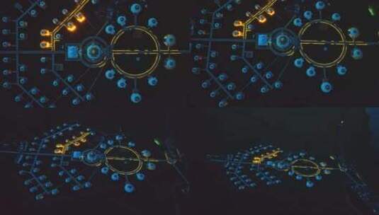 新疆赛里木湖营地夜景HDR航拍高清在线视频素材下载