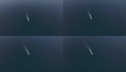 印度尼西亚科莫多岛日落时帆船的鸟瞰图。高清在线视频素材下载