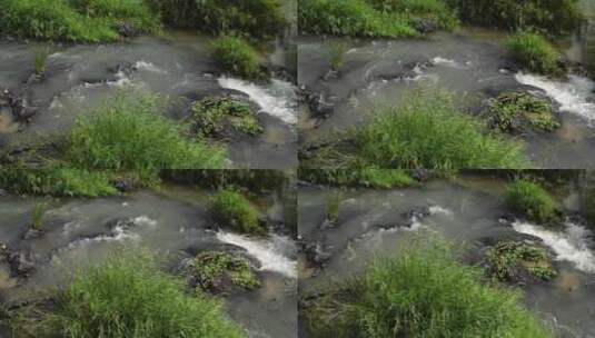 高山流水山泉瀑布视频高清在线视频素材下载