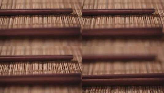 木质筷子竹筷子高清在线视频素材下载