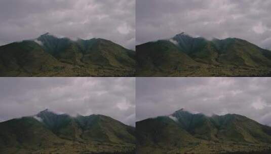 山顶上的云彩高清在线视频素材下载