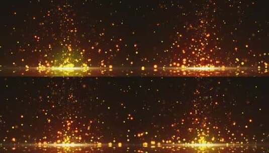金色光斑唯美粒子旋转背景高清在线视频素材下载
