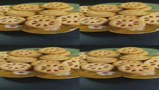 草莓果酱饼干甜点高清在线视频素材下载