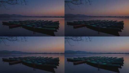 杭州西湖日出高清在线视频素材下载