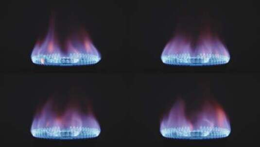 燃烧的天然气火焰慢镜头高清在线视频素材下载