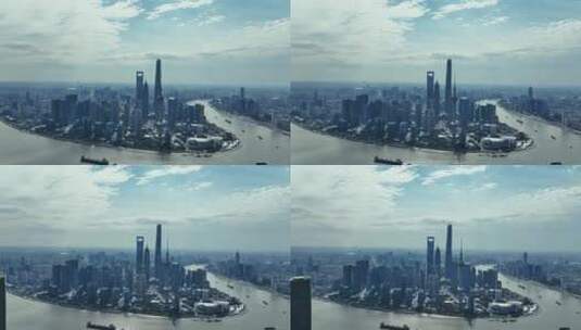 上海城市天际线城市拍风光高清在线视频素材下载