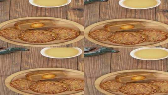 中秋节月饼美食4k竖版视频高清在线视频素材下载