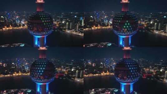 上海东方明珠与外滩高清在线视频素材下载