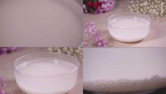 【镜头合集】浸泡江米米酒醪糟高清在线视频素材下载
