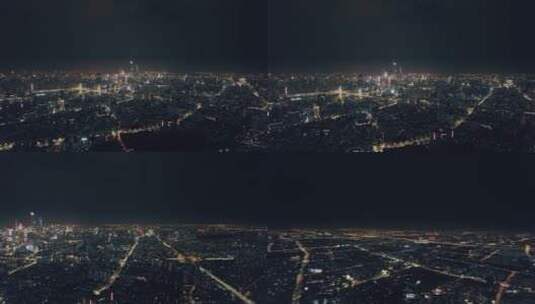 上海电影感城市市区夜景高清在线视频素材下载