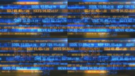 蓝色股票市场行情器财务数据投资用背景高清在线视频素材下载