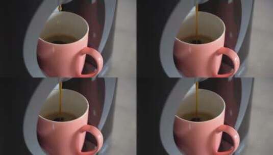 工业风咖啡制作倒咖啡高清在线视频素材下载