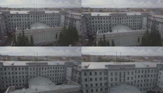 俄罗斯西伯利亚城市广场高清在线视频素材下载
