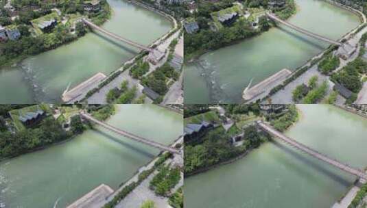 茅台镇、四渡赤水纪念公园高清在线视频素材下载