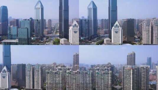 江西南昌CBD建筑群高清在线视频素材下载