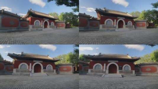中式古建筑 北顶娘娘庙 逆时针旋转高清在线视频素材下载