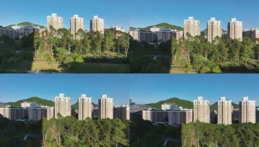 深圳 南山区 居民楼 房地产高清在线视频素材下载