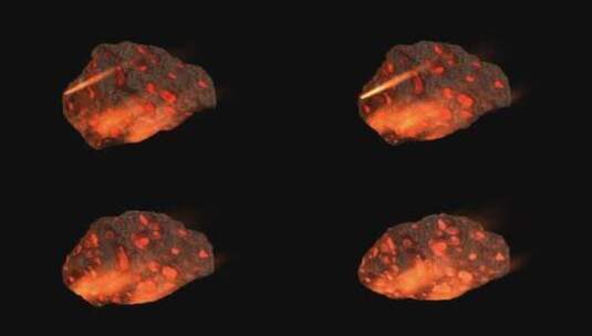 4k巨大的陨石穿过大气层视频特效 (2)高清在线视频素材下载