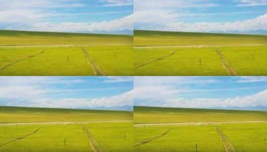 新疆独库公路上的草原风景高清在线视频素材下载