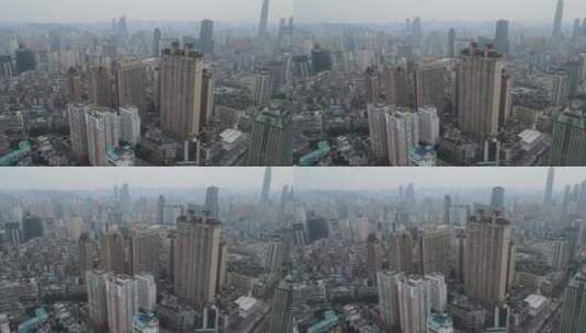 贵阳北京路周边交通建筑高清在线视频素材下载
