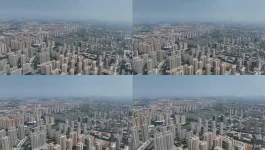 航拍即墨城市空镜高清在线视频素材下载