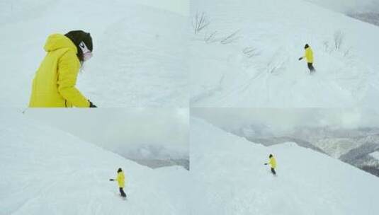 极限运动 滑雪 自由式滑雪高清在线视频素材下载