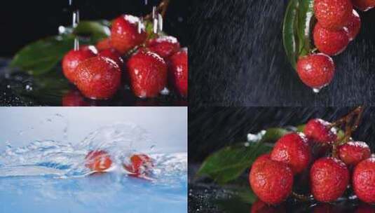 可商用水果荔枝白糖罂高清视频素材高清在线视频素材下载