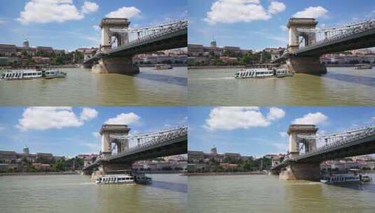 跨河链桥高清在线视频素材下载