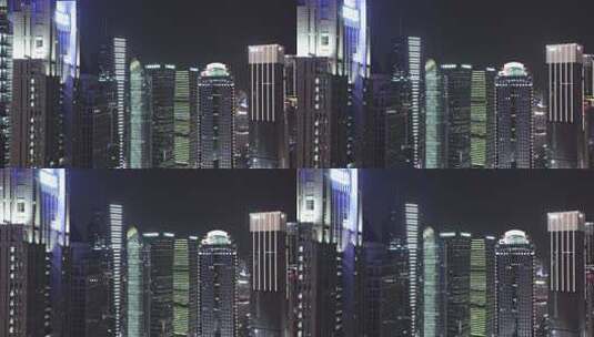 城市办公楼夜景高清在线视频素材下载