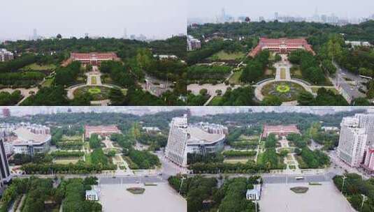 湖北武汉辛亥革命博物馆 纪念馆地标航拍高清在线视频素材下载