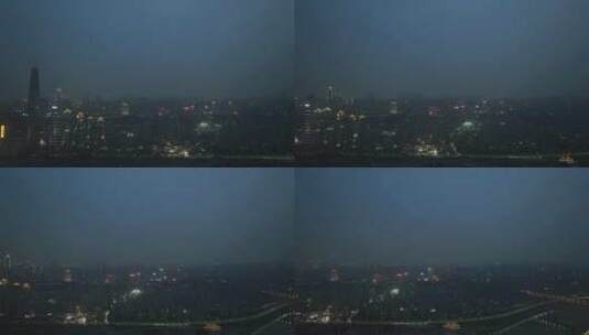 重庆渝中区夜景航拍重庆大景嘉陵江夜景风光高清在线视频素材下载